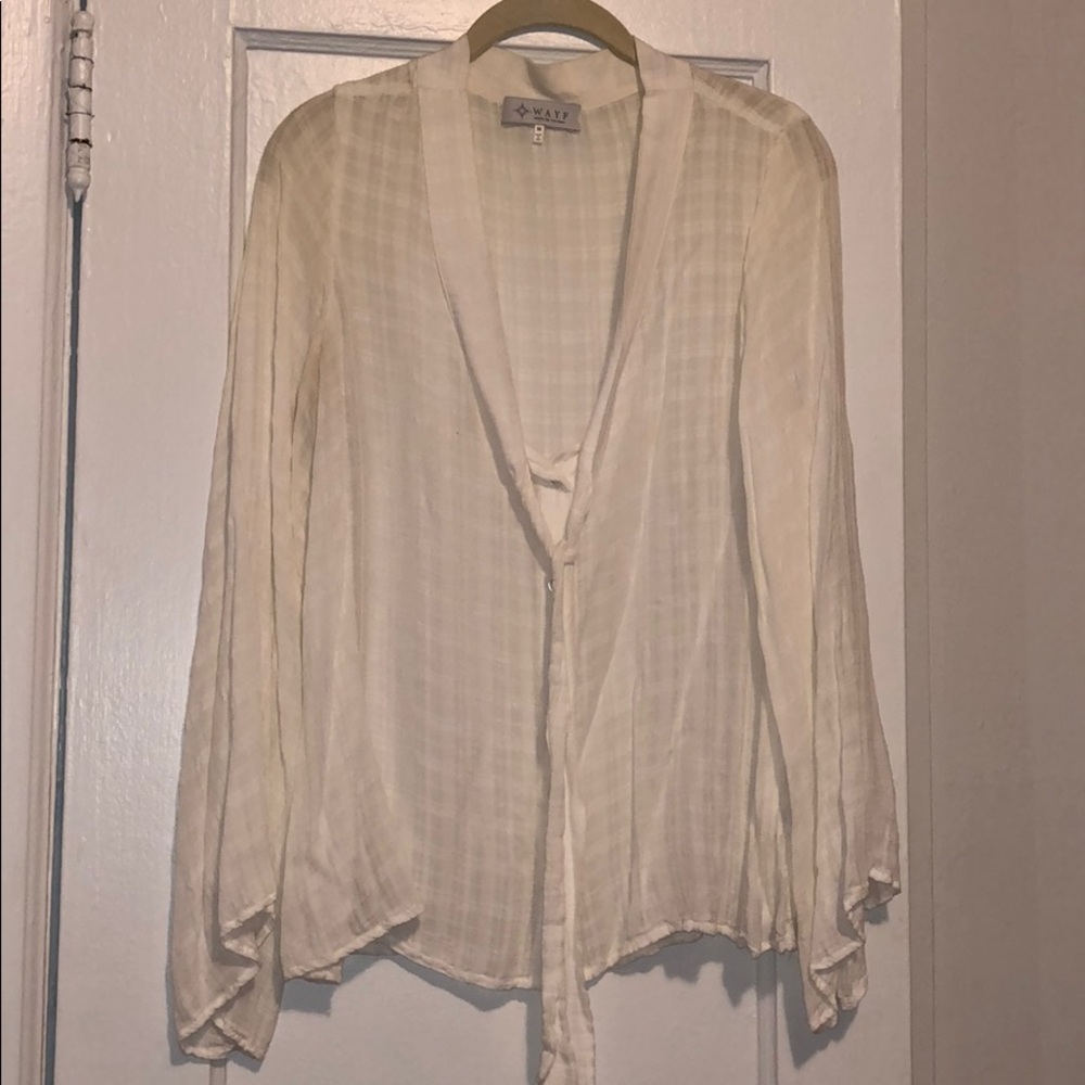 WAYF White blouse